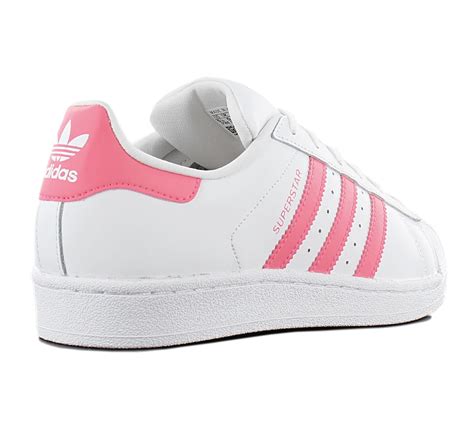 adidas weiß rosa superstar|white adidas superstar shoes.